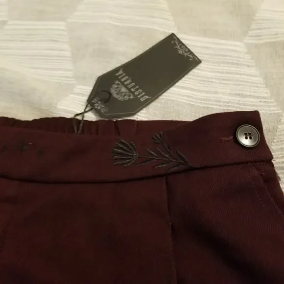 NWT Disturbia Floral Embroidered Balloon Trouser Purple Women's 8 - Picture 6 of 10